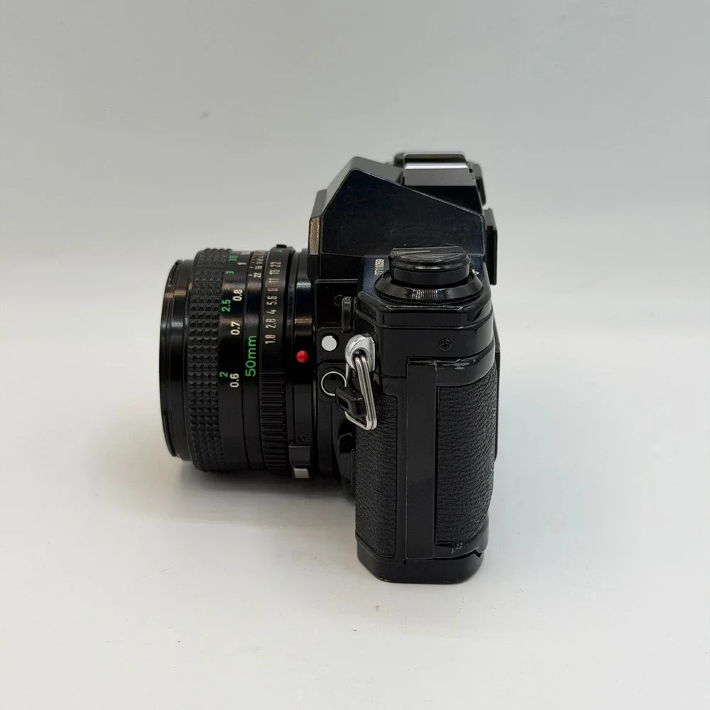 Canon AE-1 35mm Film SLR Camera with FD 50mm f1.8 Lens Tested New Light Seals